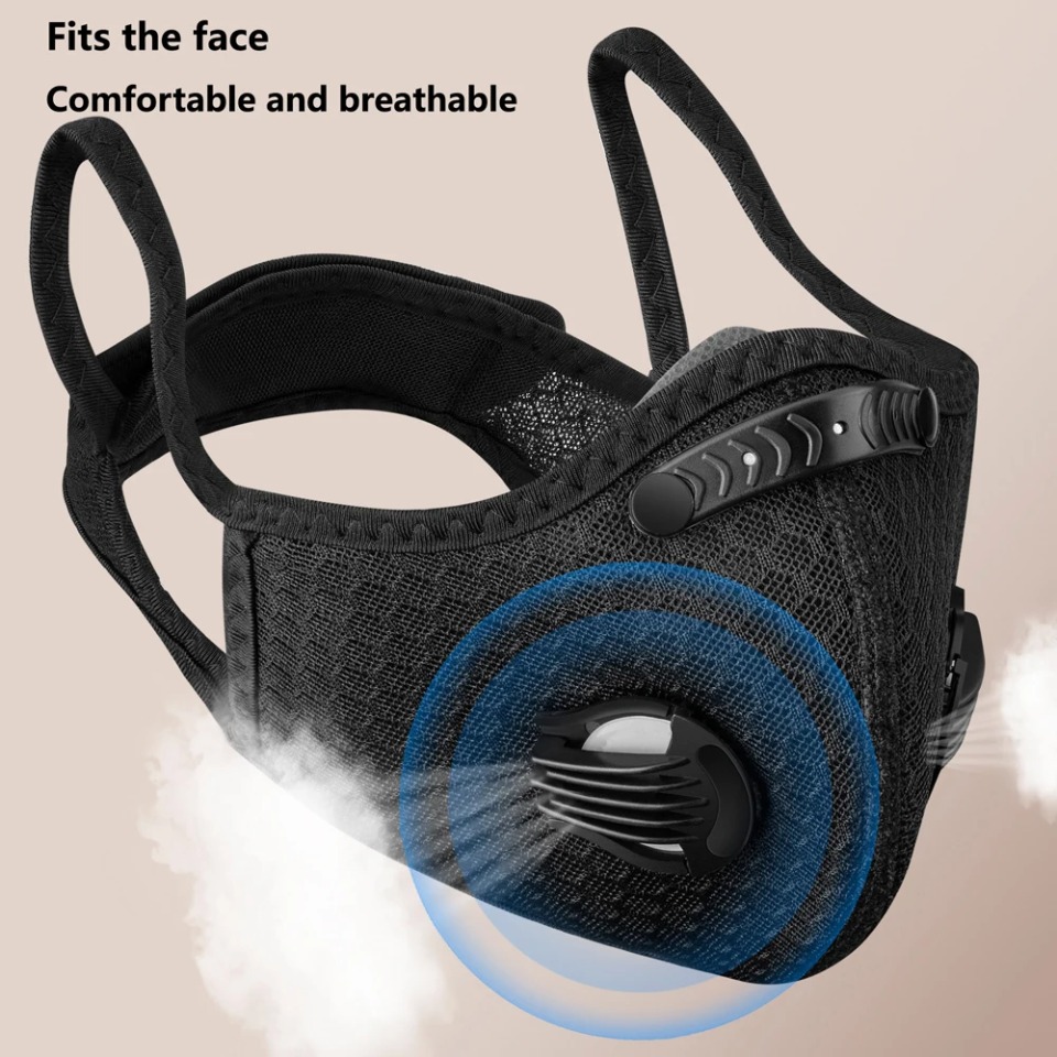 Anti Pollution Mask - Máscara de ciclismo com filtro de