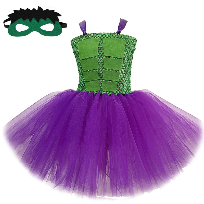 Kids Face Mask - Meninas para super-herói hulk traje halloween