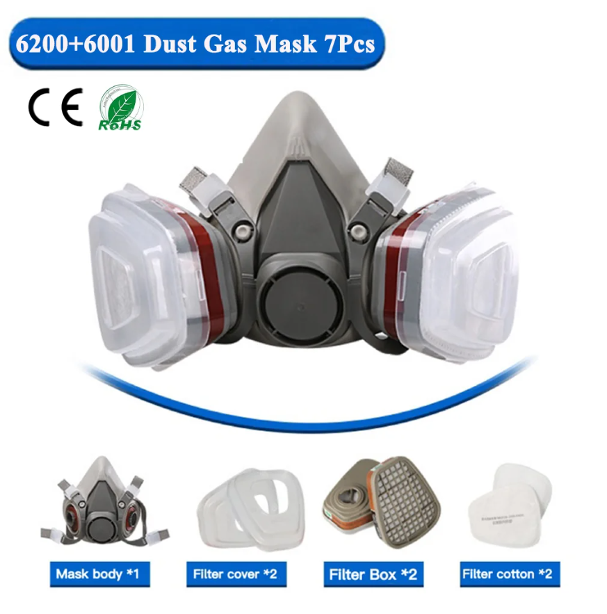 Face Mask Storage Box - Respirador Antipoeira 6200, Conjunto de Máscara