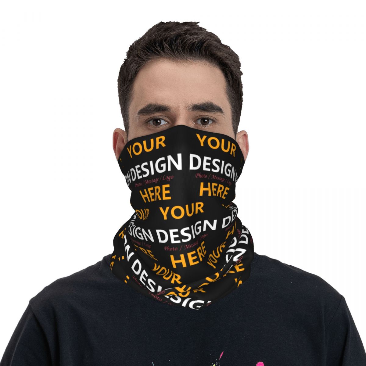 Personalize seu design aqui ba - Neck Gaiter Face Cover avaliação e preço