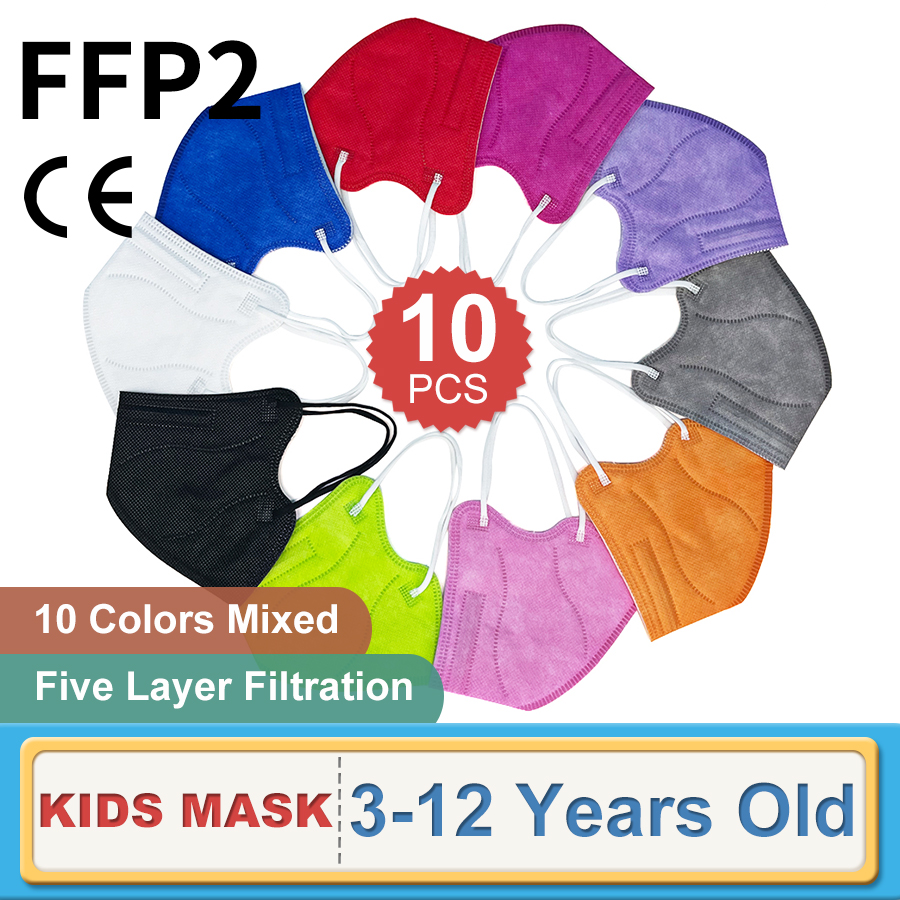 10 pçs crianças ffp2 máscara f - Kids Face Mask avaliação e preço